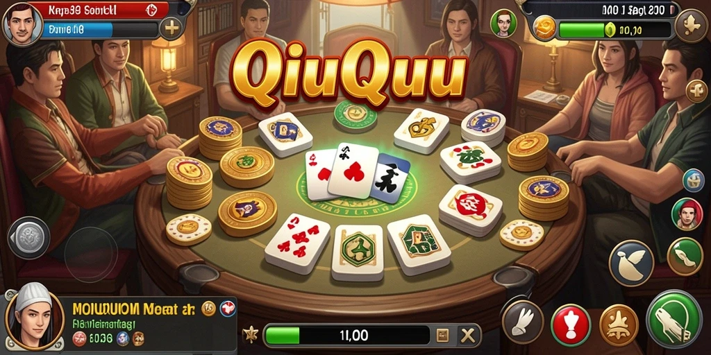 Screenshot gameplay penuh aksi dari 2757 QiuQiu.