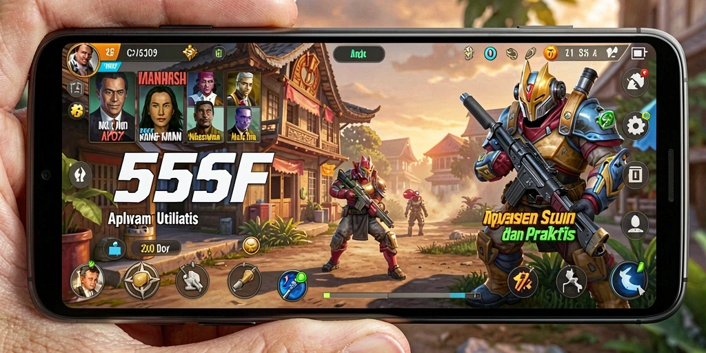 Screenshot 555F menunjukkan fitur pengingat dan analisis data.