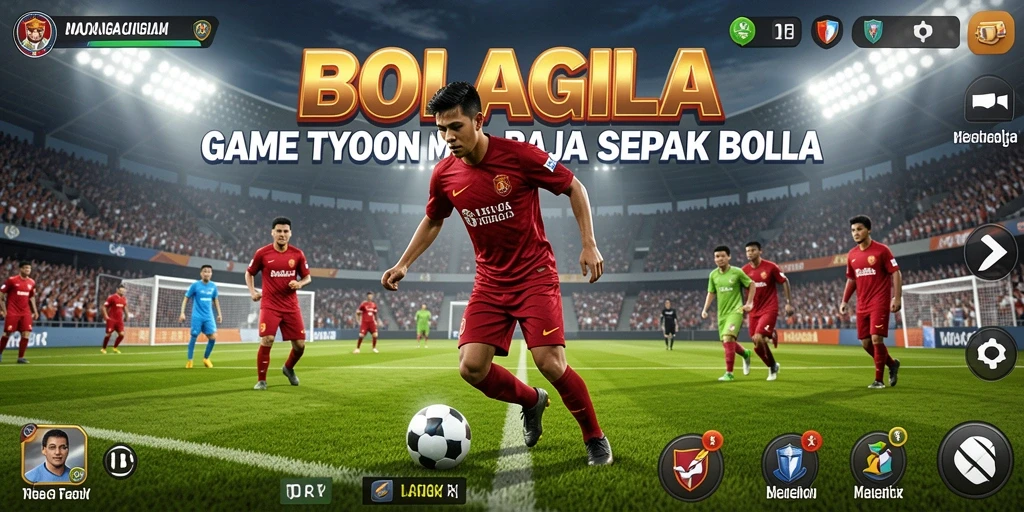 Tampilan gameplay BOLAGILA yang seru dan mendebarkan.