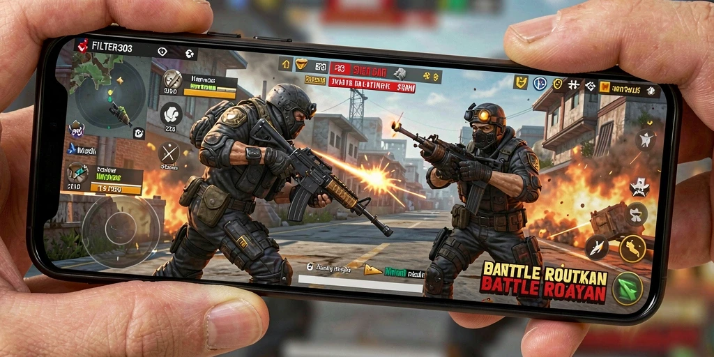Gameplay seru FILTER303 dalam persaingan Battle Royale.