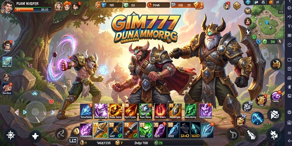 Tampilan gameplay GIM777 yang menakjubkan dalam dunia MMORPG.