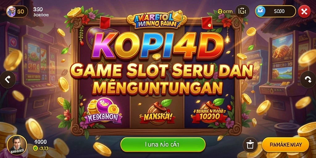 Gameplay KOPI4D yang seru dan menegangkan di layar.