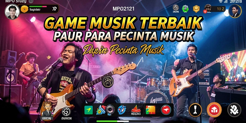 Screenshot MPO2121 menampilkan pemain berinteraksi dengan musik.