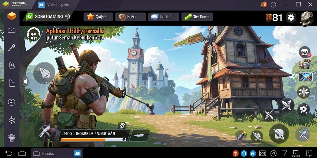 Tampilan utama SOBATGAMING yang menampilkan berbagai fitur Utility.