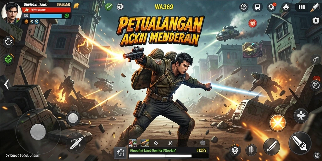 Tampilan gameplay seru WA369 dengan aksi mendebarkan.